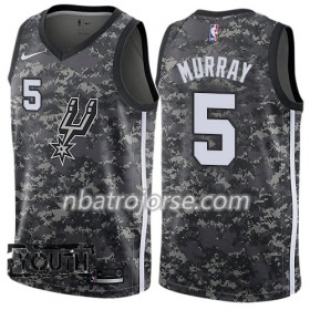 Barn San Antonio Spurs Tröja Dejounte Murray 5 Nike City Edition Svart Swingman